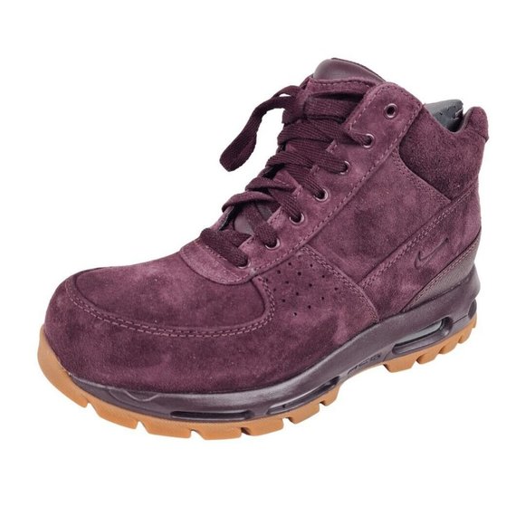 Nike Air Max Goadome ACG Men Boots Burgundy Outdoor Leather